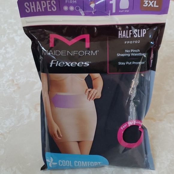 Maidenform Intimates & Sleepwear 3xl Black Half Slip Maidenform